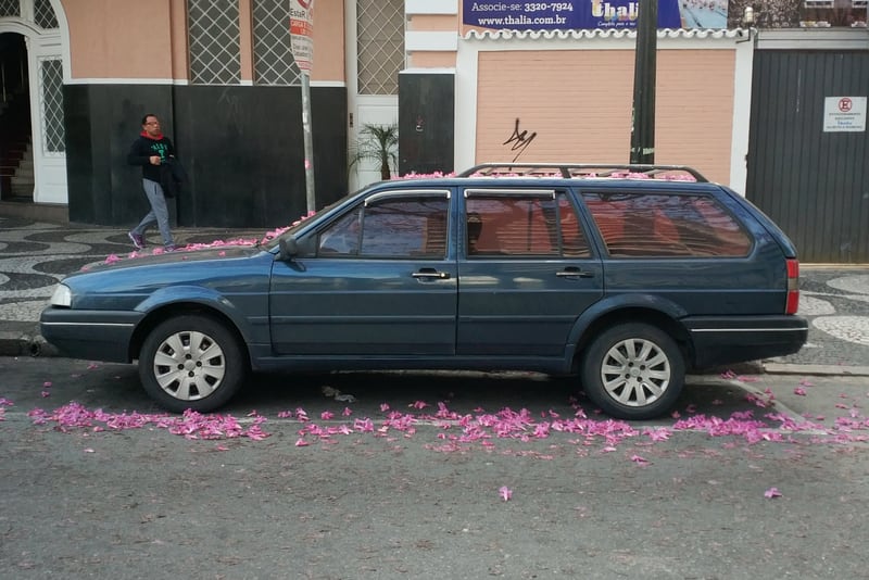 Samochód sfotografowany z boku — Curitiba, Brazylia, 2018